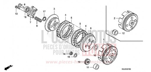 EMBRAYAGE CRF100FB de 2011